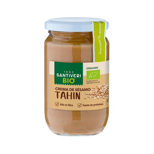 SANTIVERI Tahini crema de sésamo ecológico SANTIVERI BIO 290 g.