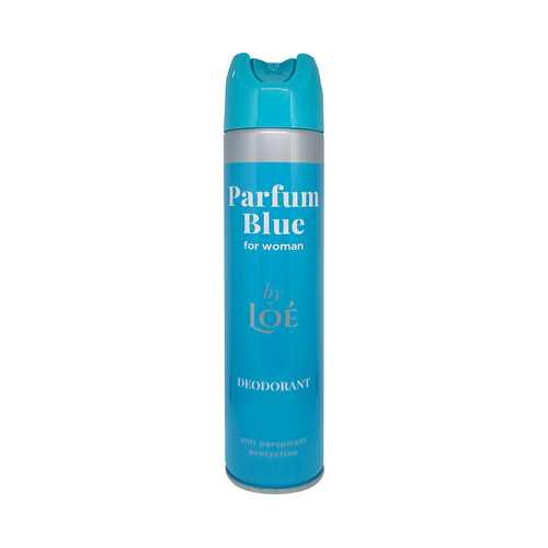 LOÉ Parfum blue Desodorante en spray para mujer con protección antitranspirante 200 ml.