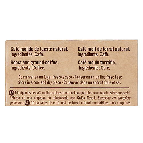 NOVELL Digestive Café en cápsulas ecológico con prostióticos 10 uds. 