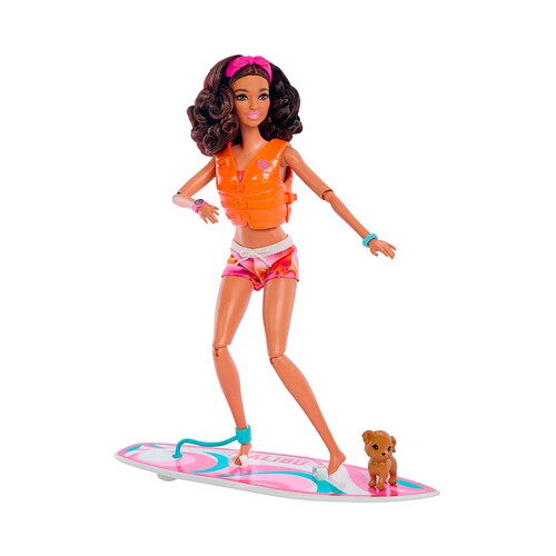 Muñeca BARBIE con tabla de surf. 1Ud.