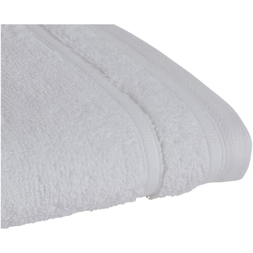 Toalla de tocador 100% algodón color blanco, densidad de 500g/m², ACTUEL.