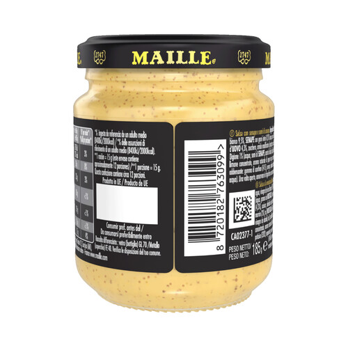 MAILLE Dijonnaise Mostaza con granos enteros 185 g.