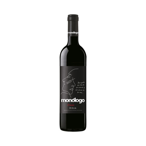 MONÓLOGO Vino  tinto crianza con D.O. Ca. Rioja botella de 75 cl.