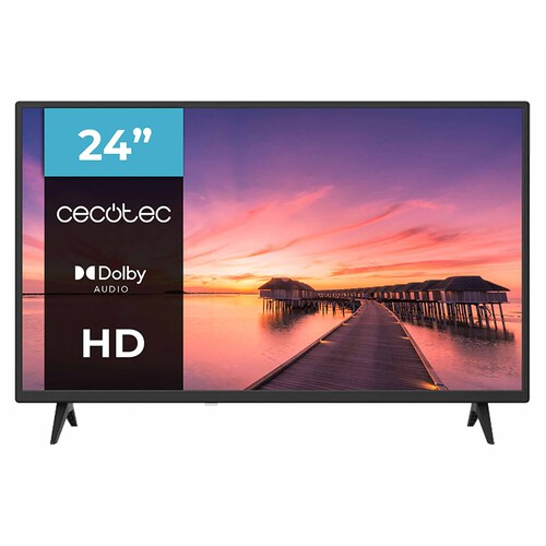 TV LED 60,9cm (24) CECOTEC Series 0024, HD, 1HDMI, color negro.