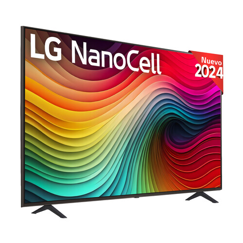 Televisión 165,1cm (65) LG NANOCELL 65NANO82T, 4K, HDMI, 2USB, SMART TV, color negro.