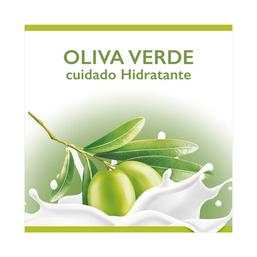 PALMOLIVE Natural balance Gel de baño o ducha con textura crema, leche y extracto de oliva verde 600 ml.
