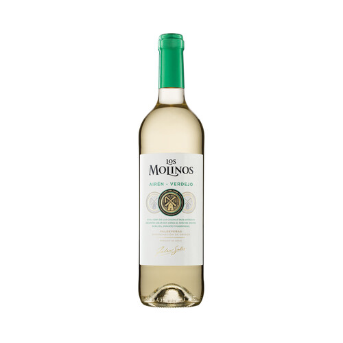 LOS MOLINOS  Vino blanco con D.O. Valdepeñas botella 75 cl.