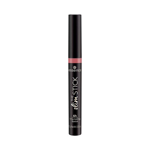 ESSENCE The slim stick tono 104 Baby got blush Barra de labios de larga duración, acabado nude mate.