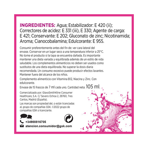 MULTICENTRUM Energía & vitalidad 50+ Polivitamínico con alto contenido en vitamina B12, para personas mayores de 50 años 15 uds.