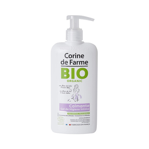 CORINE DE FARME Bio Gel de higiene íntima calmante, para pieles sensibles 250 ml.