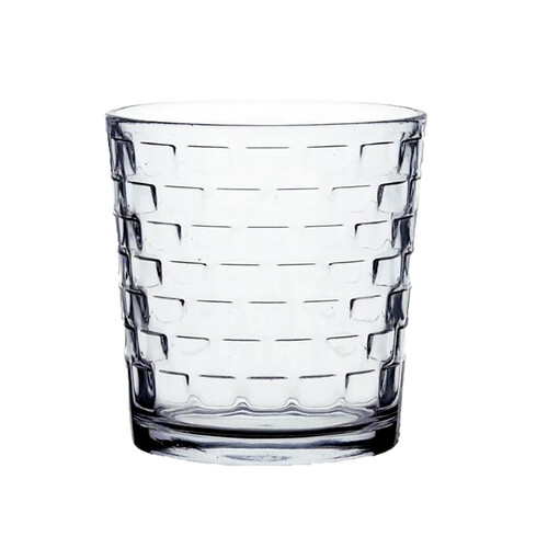 Set de 6 vasos 26cl, transparente, Square QUID.