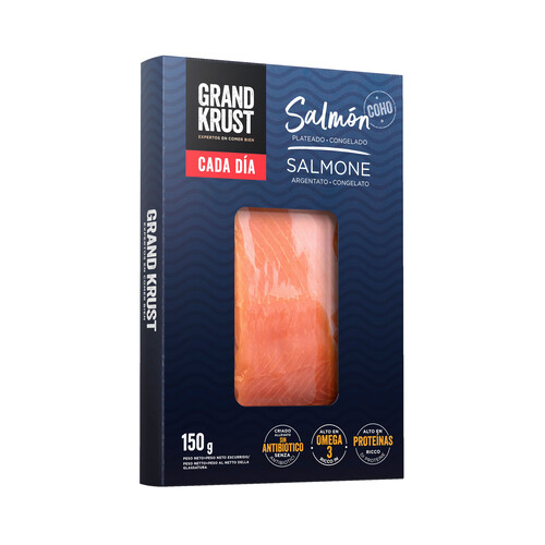 GRAND KRUST Lomo de salmón plateado estuche 150 g.