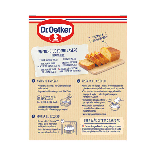 DR. OETKER Baking Glasificante para repostería 5 uds. 60 g.