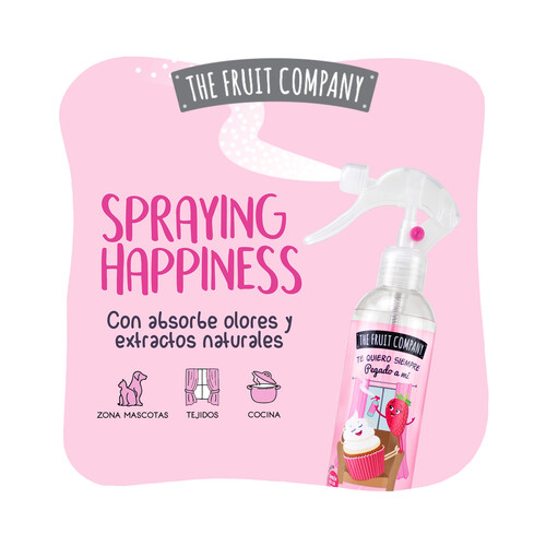 THE FRUIT COMPANY Ambientador en spray multiusos con olor a fresa-nata 250  ml. - Alcampo ¡Haz tu Compra Online y Recoge Más de 50.000 Productos a  Precios Alcampo A Partir de 2h!