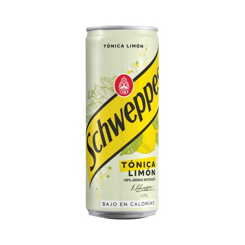 SCHWEPPES Tónica de limón lata de 33 cl.