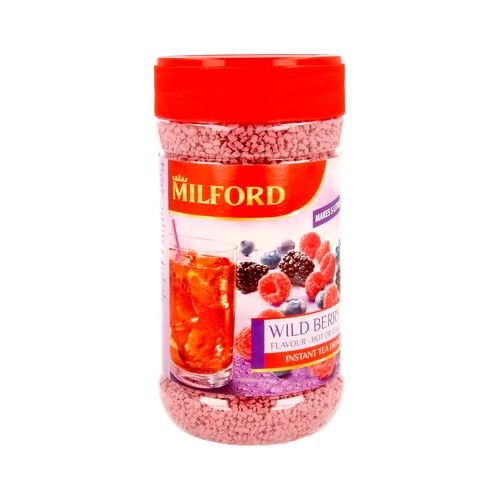 Té soluble con sabor a frutos rojos MILFORD 400 g.