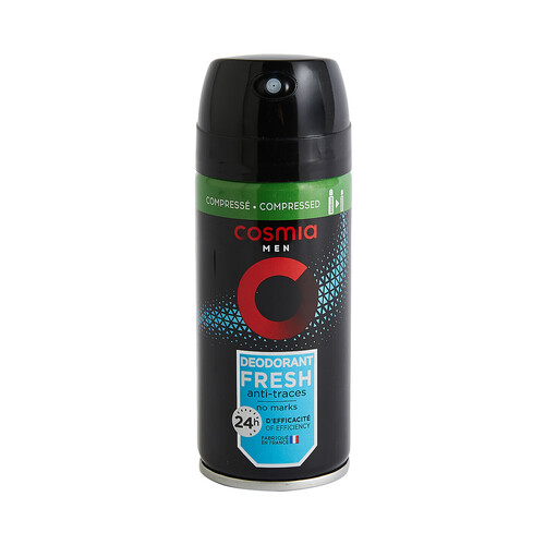 COSMIA Men fresh Desodorante comprimido en spray para hombre 100 ml.