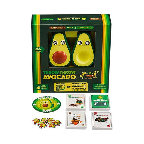 Throw Throw Avocado - Juego de mesa con cartas de lanzar aguacates +7 años.