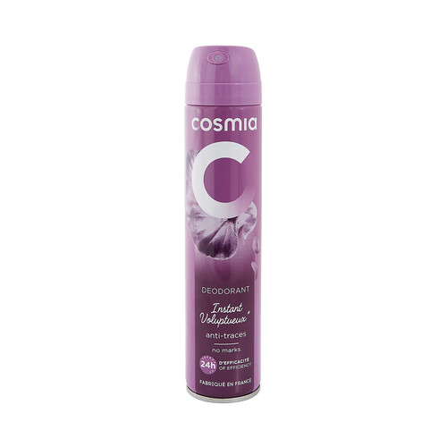 COSMIA Desodorante en spray para mujer con protección anti manchas y antitranspirante (24 horas) 200 ml.