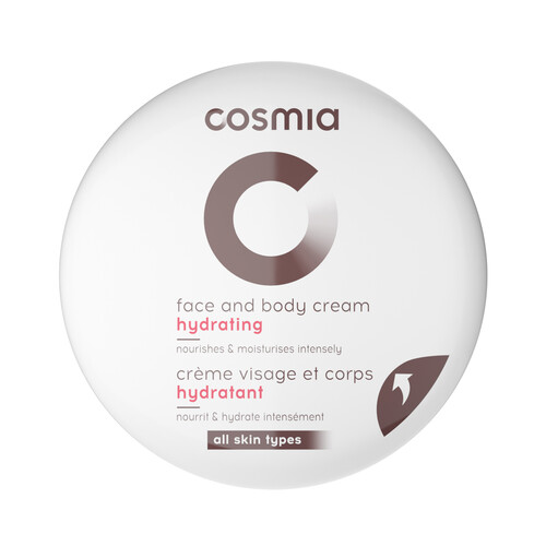 COSMIA Crema hidratante para cara y cuerpo, para todo tipo de pieles COSMIA 200 ml.