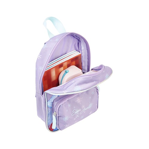 Mochila 3D FROZEN, 1 compartimento, color morado, ALCAMPO.