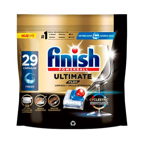 FINISH Ultimate Plus Lavavajillas a máquina 29 ds. 283 g.
