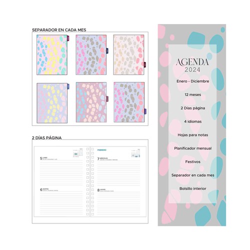 SWEETCOLOR Agenda anual Sweetcolor 2024 2DP Print