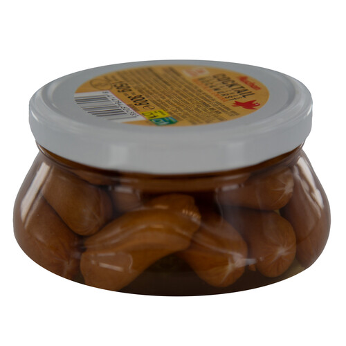 PRODUCTO ALCAMPO Salchichas Bockwurst cocktail PRODUCTO ALCAMPO frasco de 150 g.