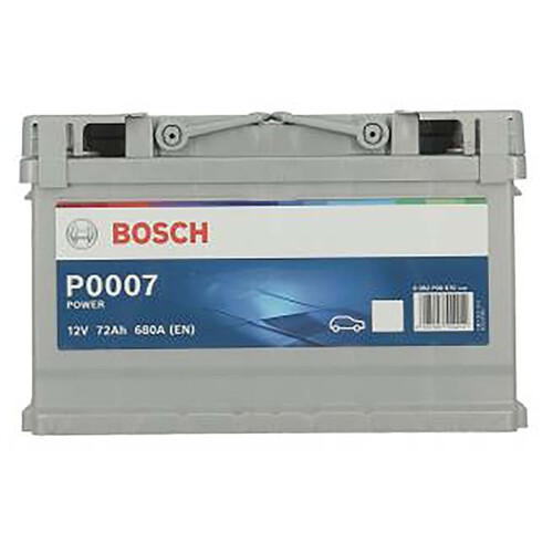 Batería de coche 72Ah, arranque 680A, 12V, BOSCH.