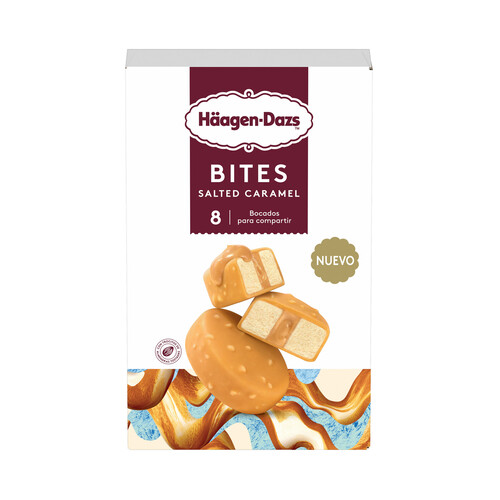 HÄAGEN-DAZS Bombones helados (bites) de caramelo salado 8 x 16 ml.