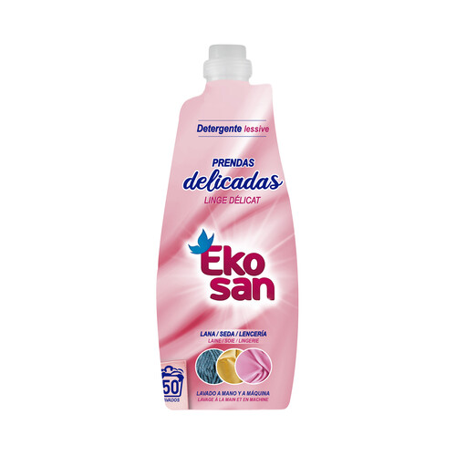 EKOSAN Detergente líquido prendas delicadas (lana, seda, lencería...) 50 lavados.