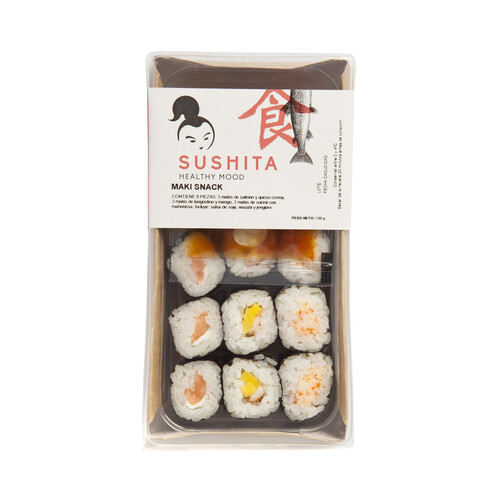 SUSHITA Bandeja de Makis surtidos SUSHITA 9 uds.