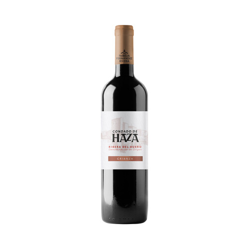 CONDADO DE HAZA  Vino  tinto crianza con D.O. Ribera del Duero botella 75 cl.