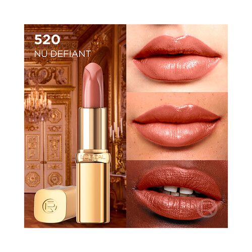 L´ORÉAL PARIS Color riche nude Tono 520 Nu defiant Barra de labios con acabado satinado.