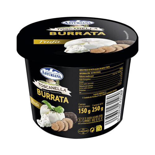 LA ASTURIANA Burrata con trufa ASTURIANA Toscana 150 g.