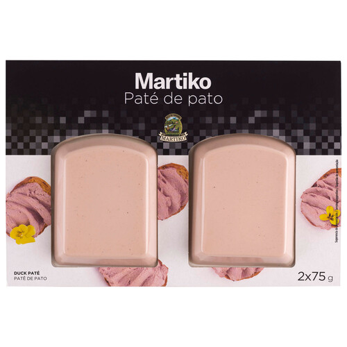 MARTIKO Paté de hígado de pato 2 x 75 g.