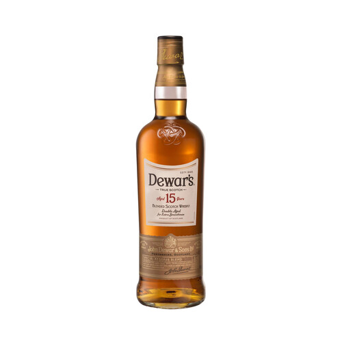 DEWARS Whisky blended escocés 15 años botella 70 cl.