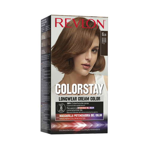 REVLON Coloración permanente tono 6.35 Caramelo REVLON Colorstay.