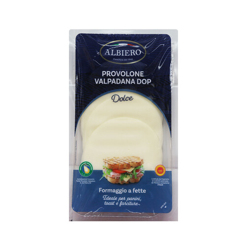 ALBIERO Queso provolone valpadana dop en lonchas 100 g.