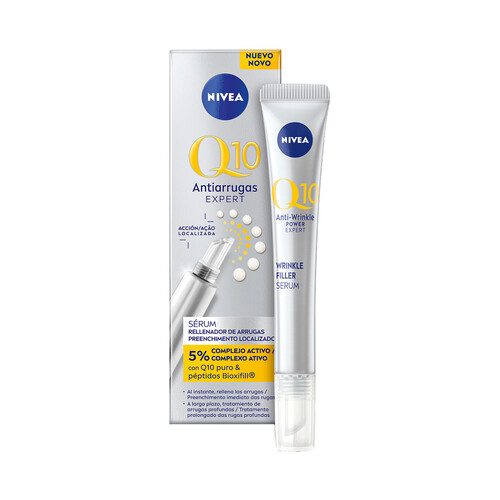 NIVEA Sérum rellenador de arrugas al instante NIVEA Q10 expert 15 ml.