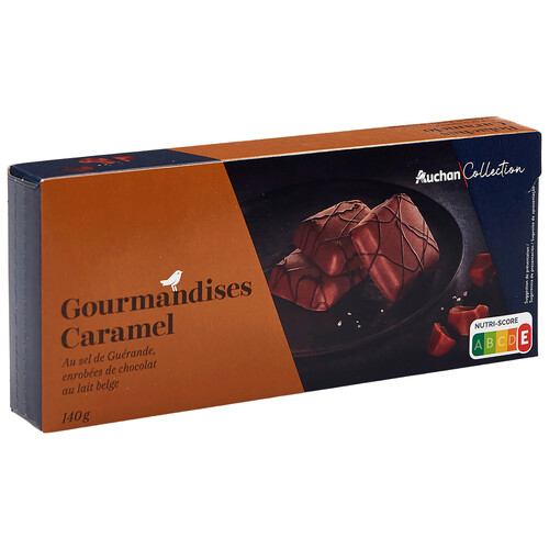 PRODUCTO ALCAMPO Collection Galletas bañadas en chocolate con leche con caramelo salado 140 g.