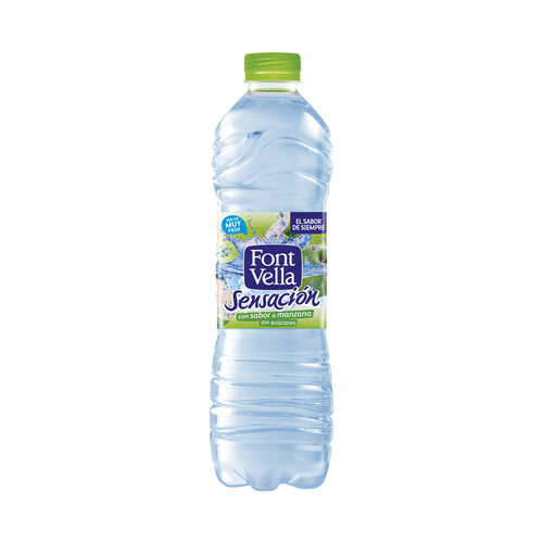 FONT VELLA SENSACIÓN  Agua mineral sabor manzana botella de 1,25 l.
