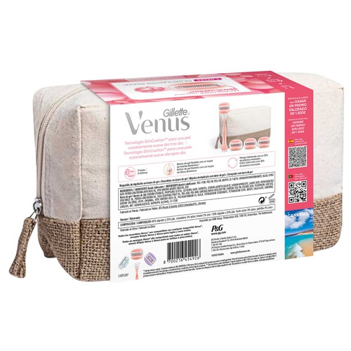 VENUS Spa Breeze de Gillette Maquiniila depilación femenina + 4 cabezales de triple hoja.