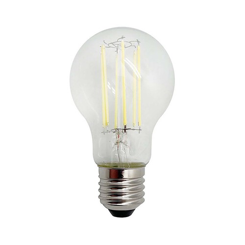 Bombilla Led E27 clase A, 5W=75W, luz blanca, 1050lm, cristal transparente, PRODUCTO ALCAMPO.