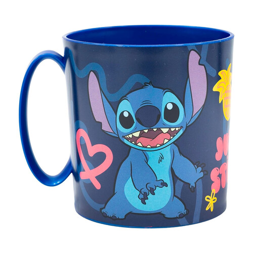 Taza apta microondas Stitch de 350ml.