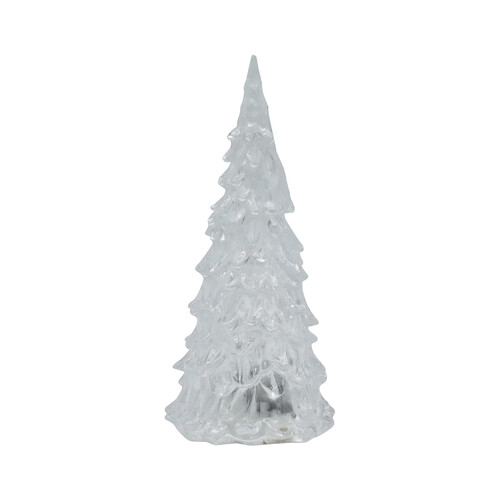 Árbol de hielo 13cm con luz LED con batería, ACTUEL.