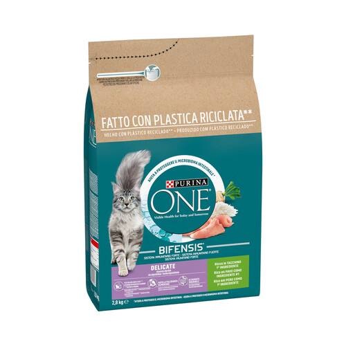 PURINA ONE Comida gato esterilizado con pavo y arroz PURINA ONE 2,8 kg.