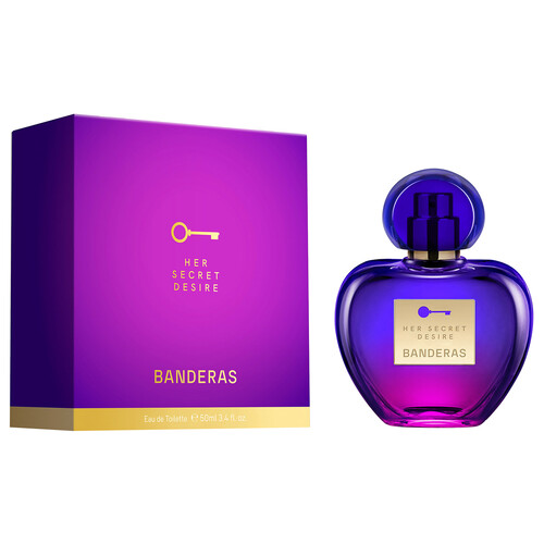 ANTONIO BANDERAS Her secret desire Eau de toilette para mujer con vaporizador en spray 50 ml.