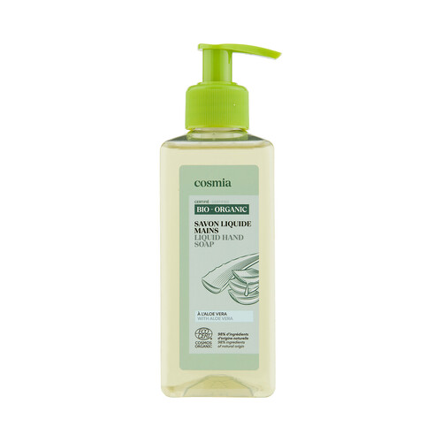 COSMIA Bio Jabón de manos líquido con aloe vera ecológica 300 ml.