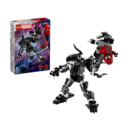 LEGO Súper Héroes Marvel, armadura robótica de Venom vs Miles Morales.